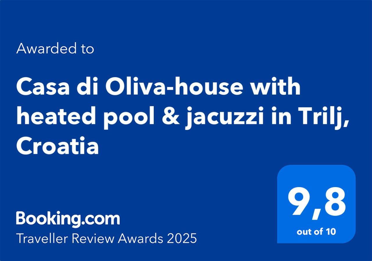 Willa Casa Di Oliva-House With Heated Pool & Jacuzzi In Trilj, Croatia Zewnętrze zdjęcie